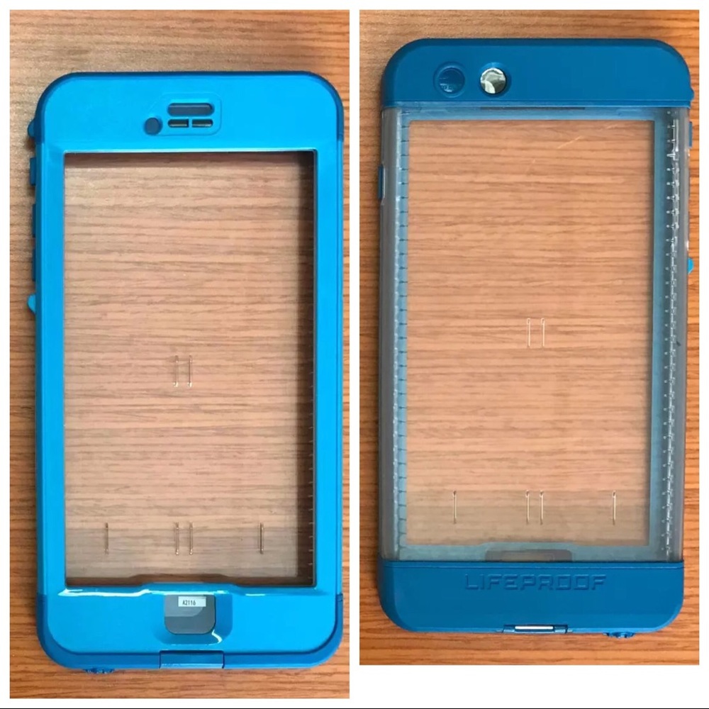 iPhone 6/6s plus blue nuud lifeproof case