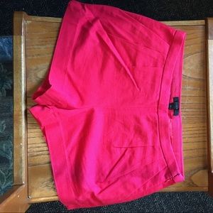 Red J.Crew Cotten Shorts