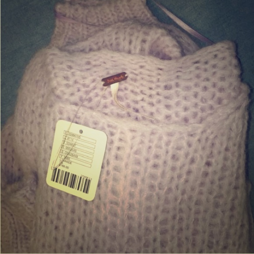 Free People Lavender Oversized Sweater