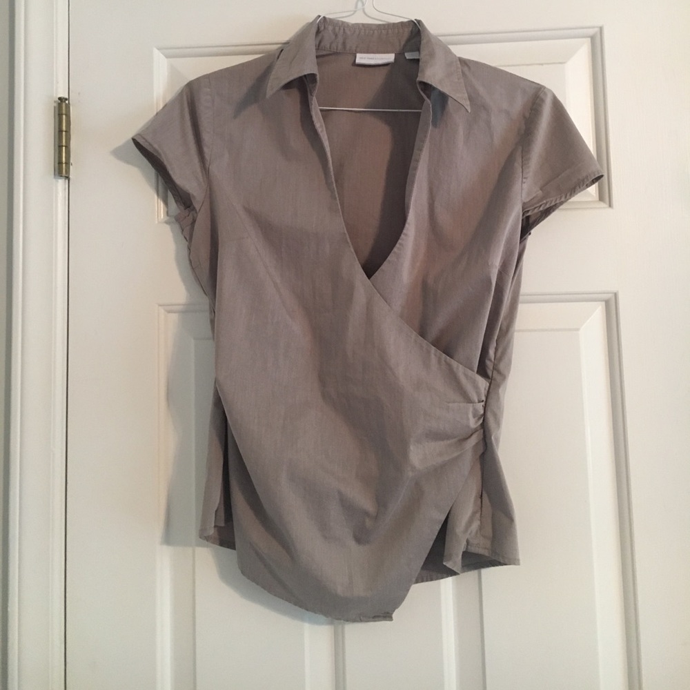 New York & Co wrap dress shirt