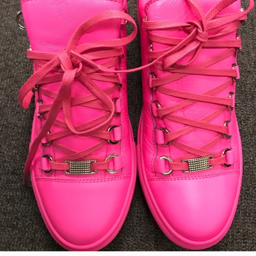 Balenciaga Neon Pink Sneakers