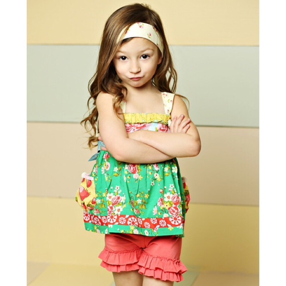 Matilda Jane Good Hart Strawberry Knot Top - Picture 6 of 7