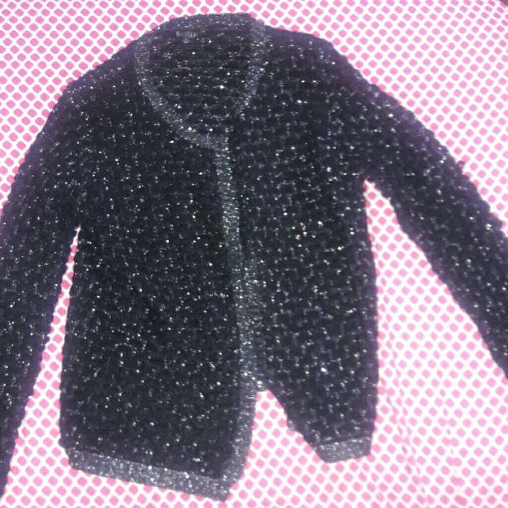 BRAND NEW sparkly black knit sweater