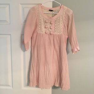 Soft pink babydoll dress