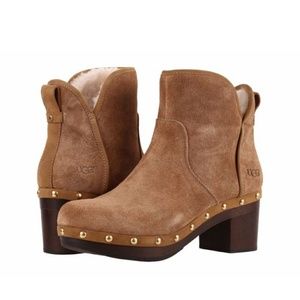 Ugg Cam II Chestnut Studded Booties NIB sz 9
