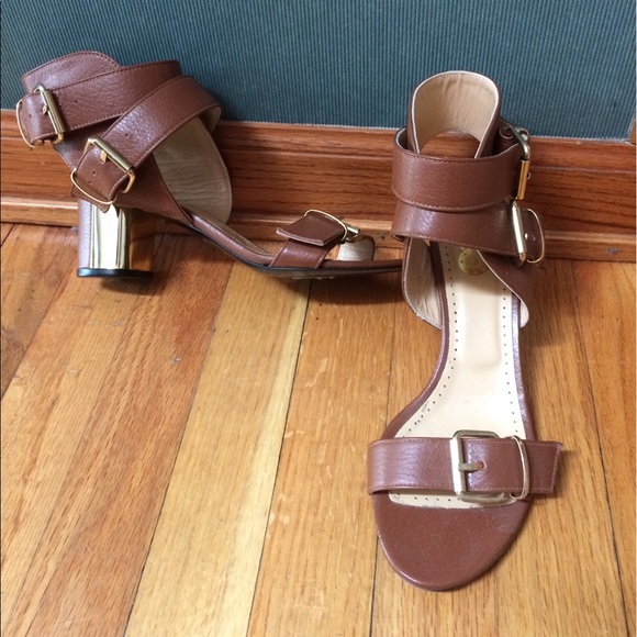 Double buckle full grain leather sandals 7 - Picture 2 of 7