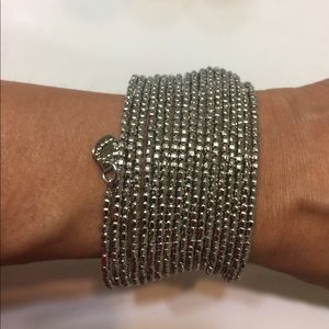 NWOTStella & Dot Bardot Spiral Bangle -Silver