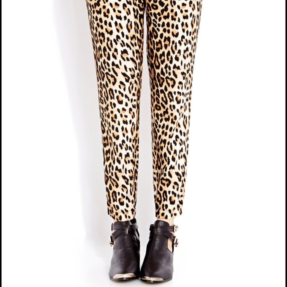 Leopard print pants