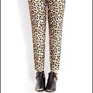 Leopard print pants