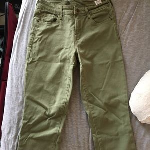 Olive Old Navy Rockstar Mid-Rise Skinny Jeans