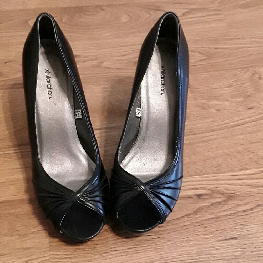 Peep toe heels