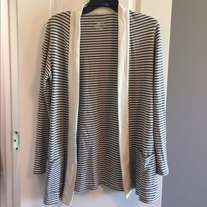 Ralph Lauren Gray & Cream Cardigan