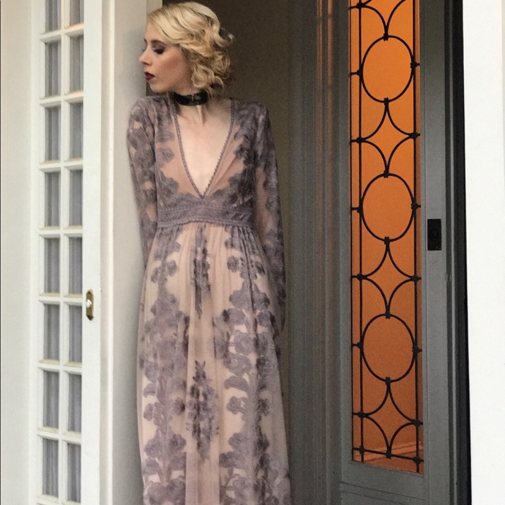 Temecula Maxi Dress Lilac AUTHENTIC WITH SLIP