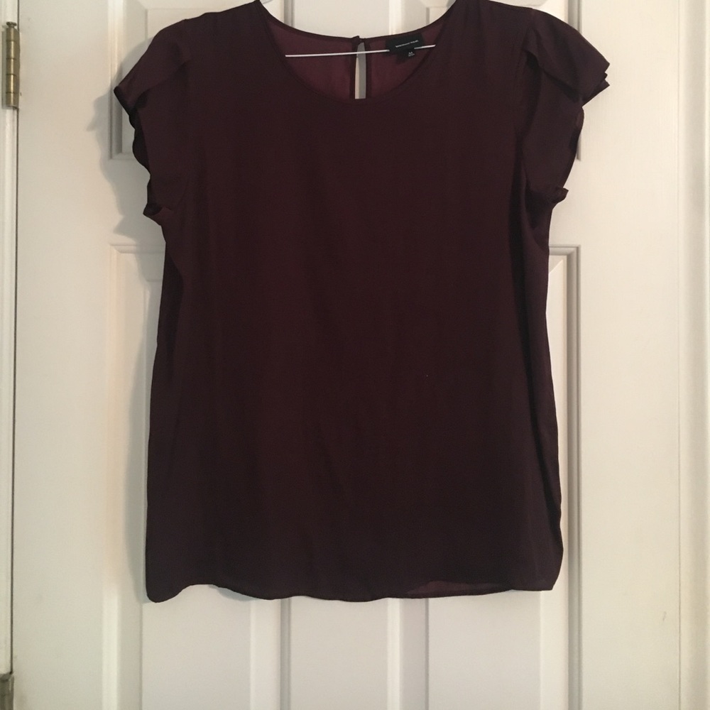 Burgundy blouse