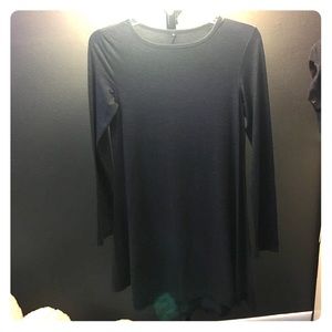 Grey long sleeve flowy dress