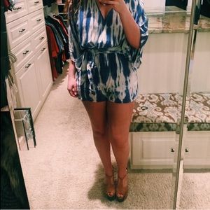 Blue Tie Dye Romper
