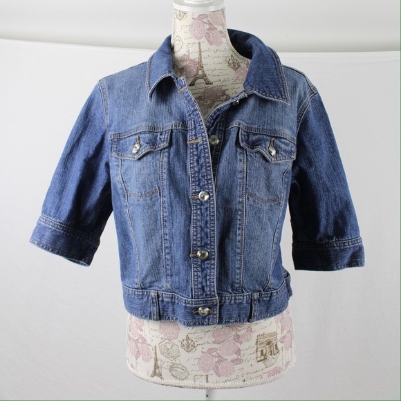 jeans jacket half sleeve