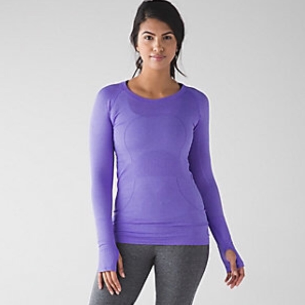 Lululemon Swiftly Long Sleeve Purple