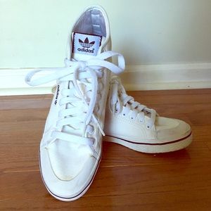 Adidas white high tops