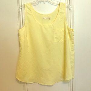 Lemon yellow tank size large