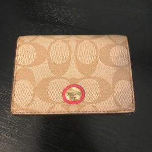Coach mini wallet