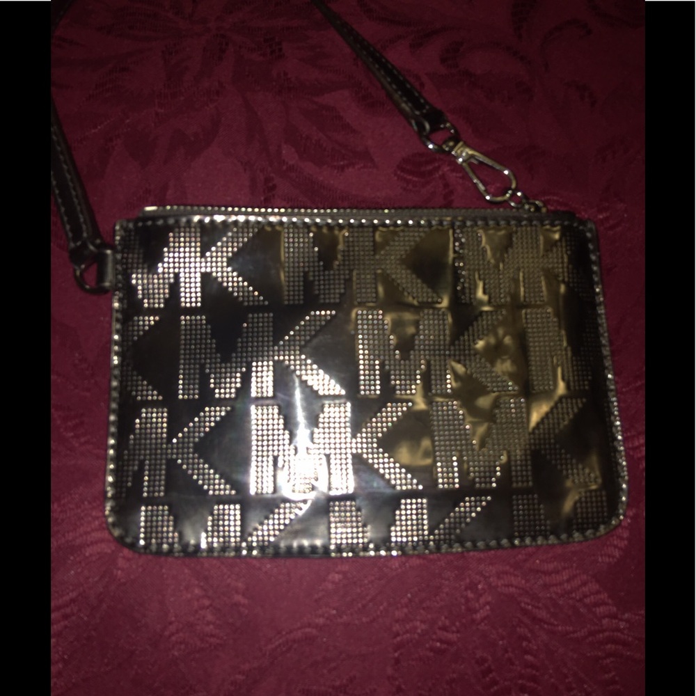Michael Kors Jet Set Metallic Small Wristlet