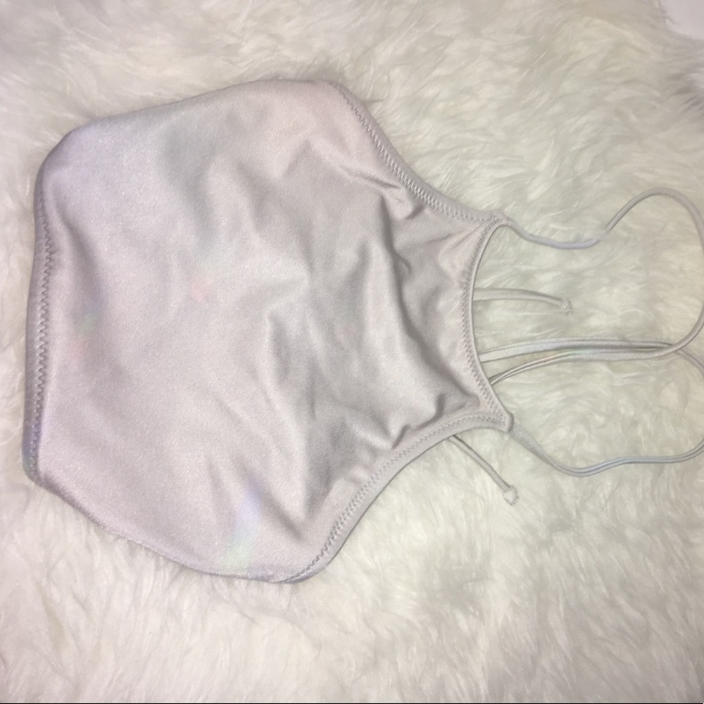 NastyGal Metallic Holographic Bikini
