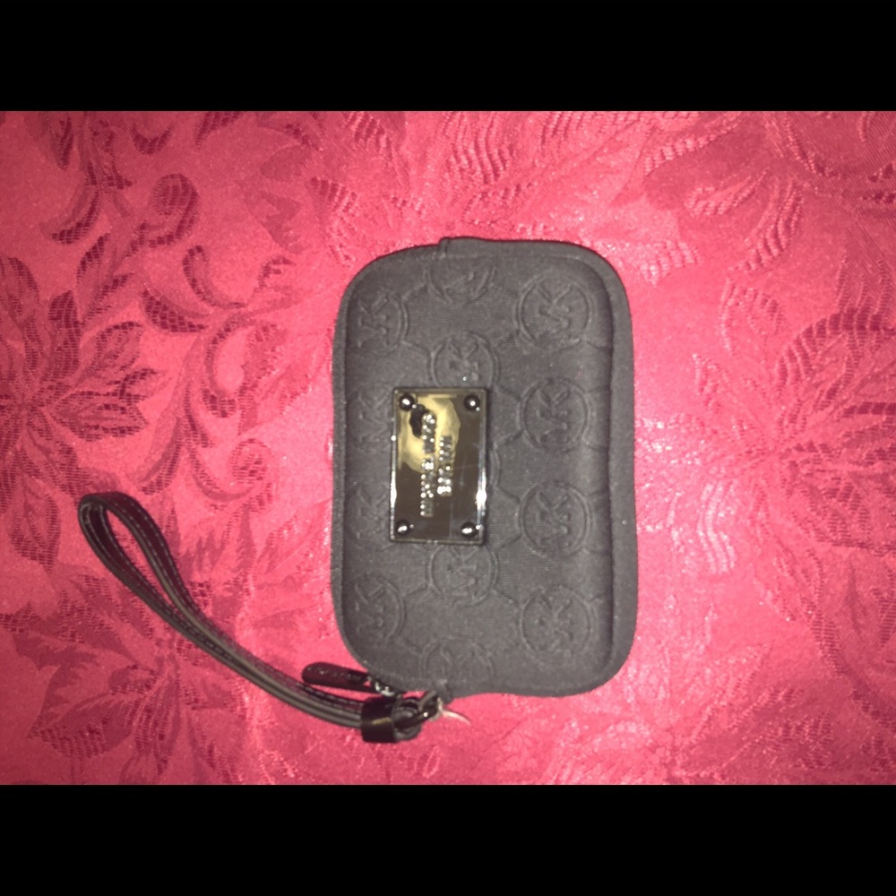 Michael Kors Black Neoprene Small Coin Purse