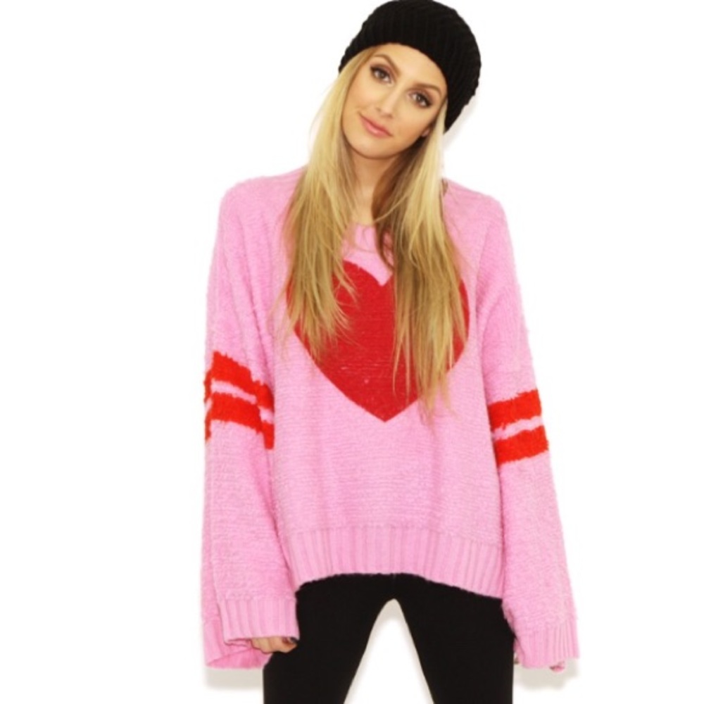 💗 Wildfox 💗 Barbie Brave Heart Sweater