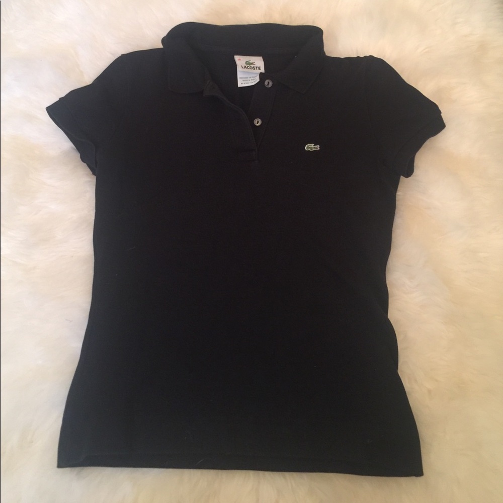 Black Lacoste polo