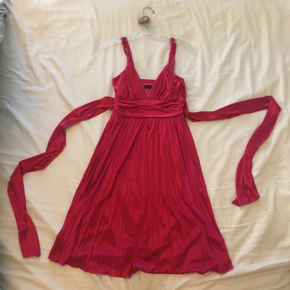Red cocktail dress