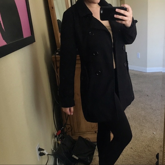 Jackets & Blazers - Black trench coat