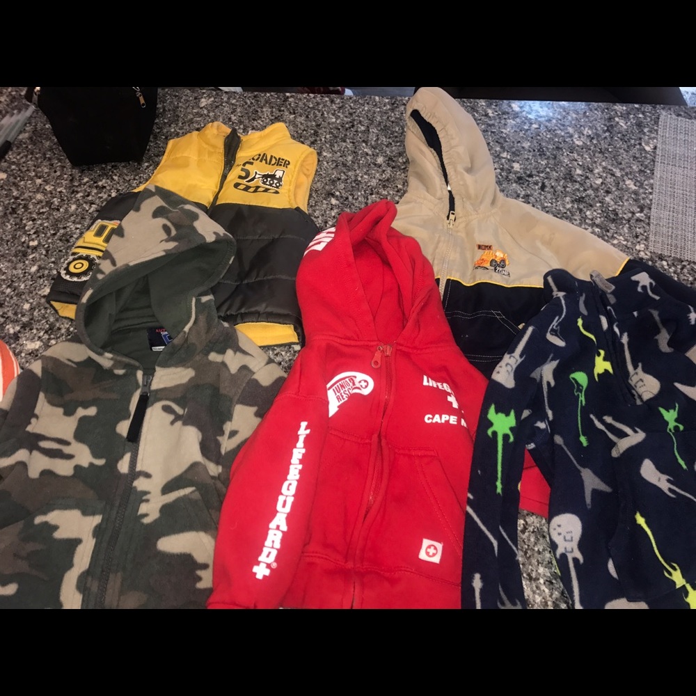 Boys hoodies, vest, sweaters 3t coat