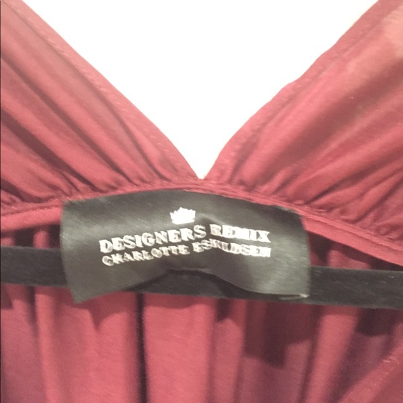 Silk Maroon Dress - Picture 2 of 2