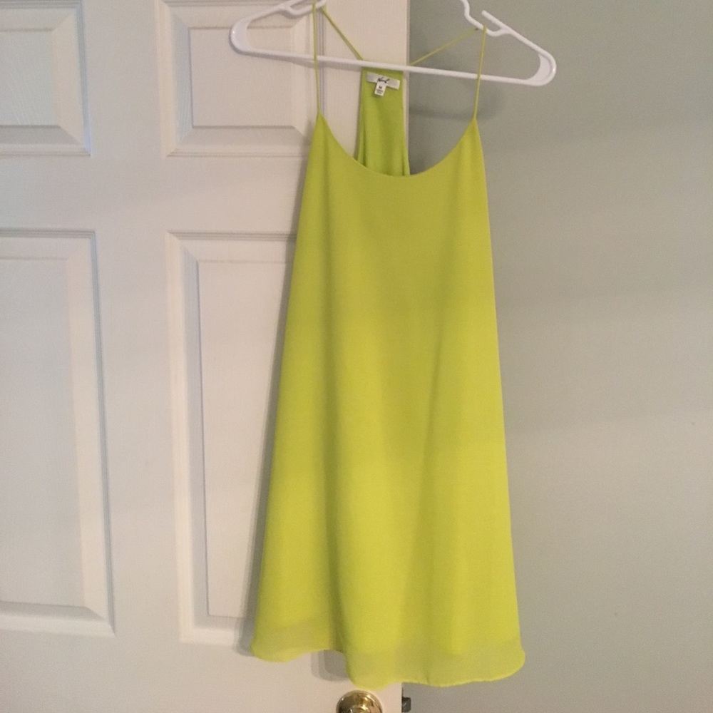 Lime green summer dress