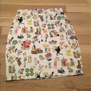 Omighty cartoon character skirt