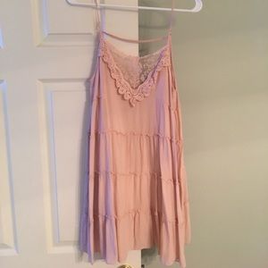 💋Short babydoll flowy pink dress💋