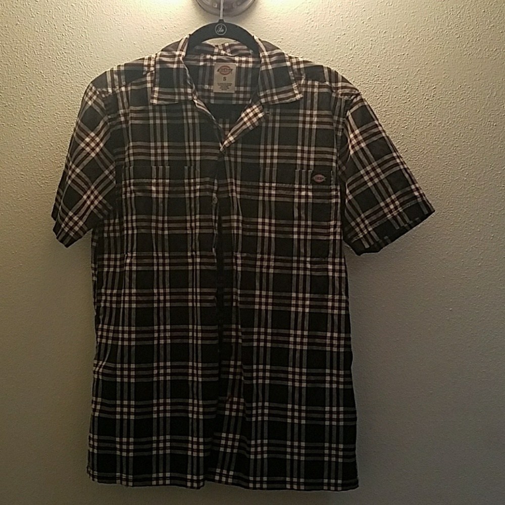 Dickies checker button down