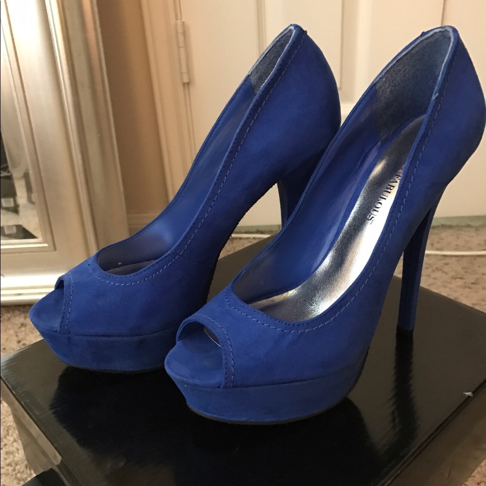 Just fab blue pumps