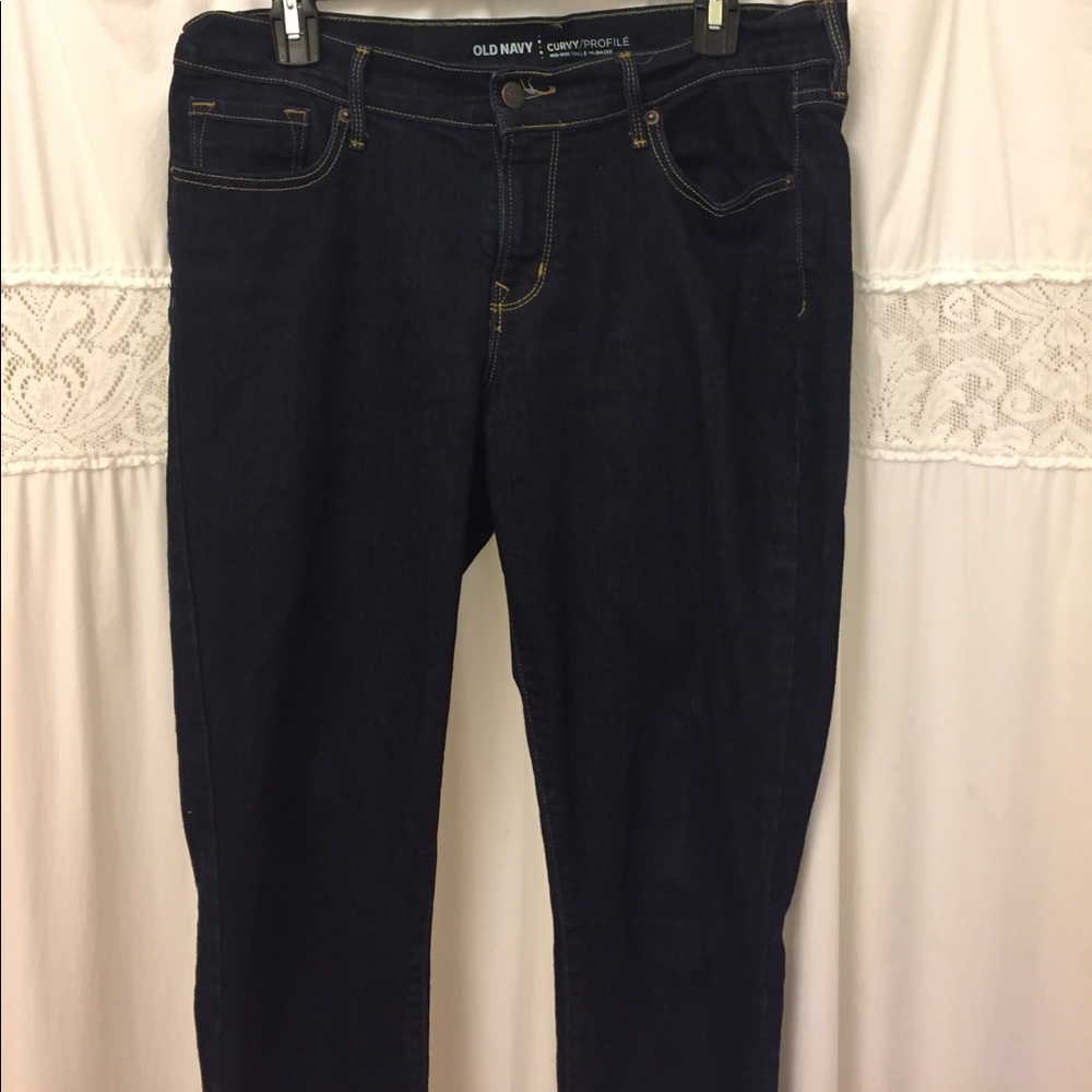 Old navy dark demin jean LIKE NEW