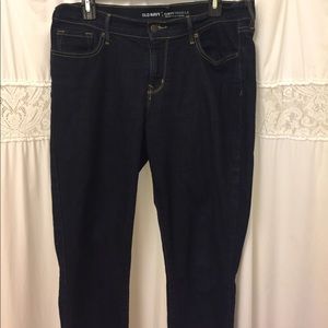 Old navy dark demin jean LIKE NEW