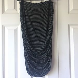 Vince Camuto side ruched midi pencil skirt Small