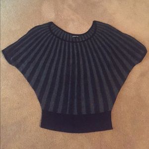 Black striped sweater