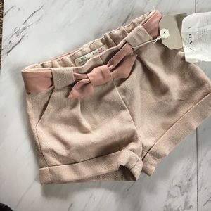 Blush pink Zara Bermuda shorts