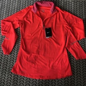 Nike dry fit element half zip running top