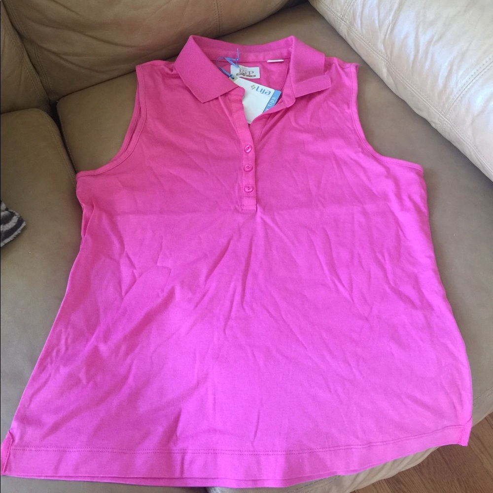 Golf collared pink top sleeveless ⛳️