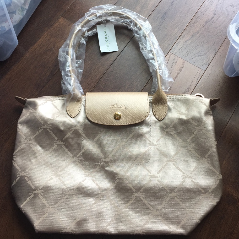 Longchamp LM metal medium shoulder tote