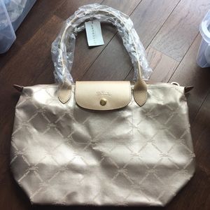 Longchamp LM metal medium shoulder tote