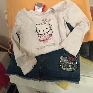 Hello Kitty bundle -skort and long sleeved shirt