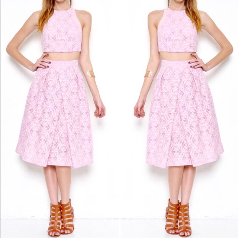 Pink crop top